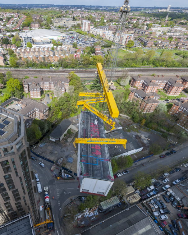 unit craning into place