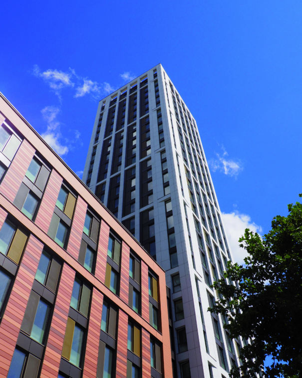 upwards view of tower