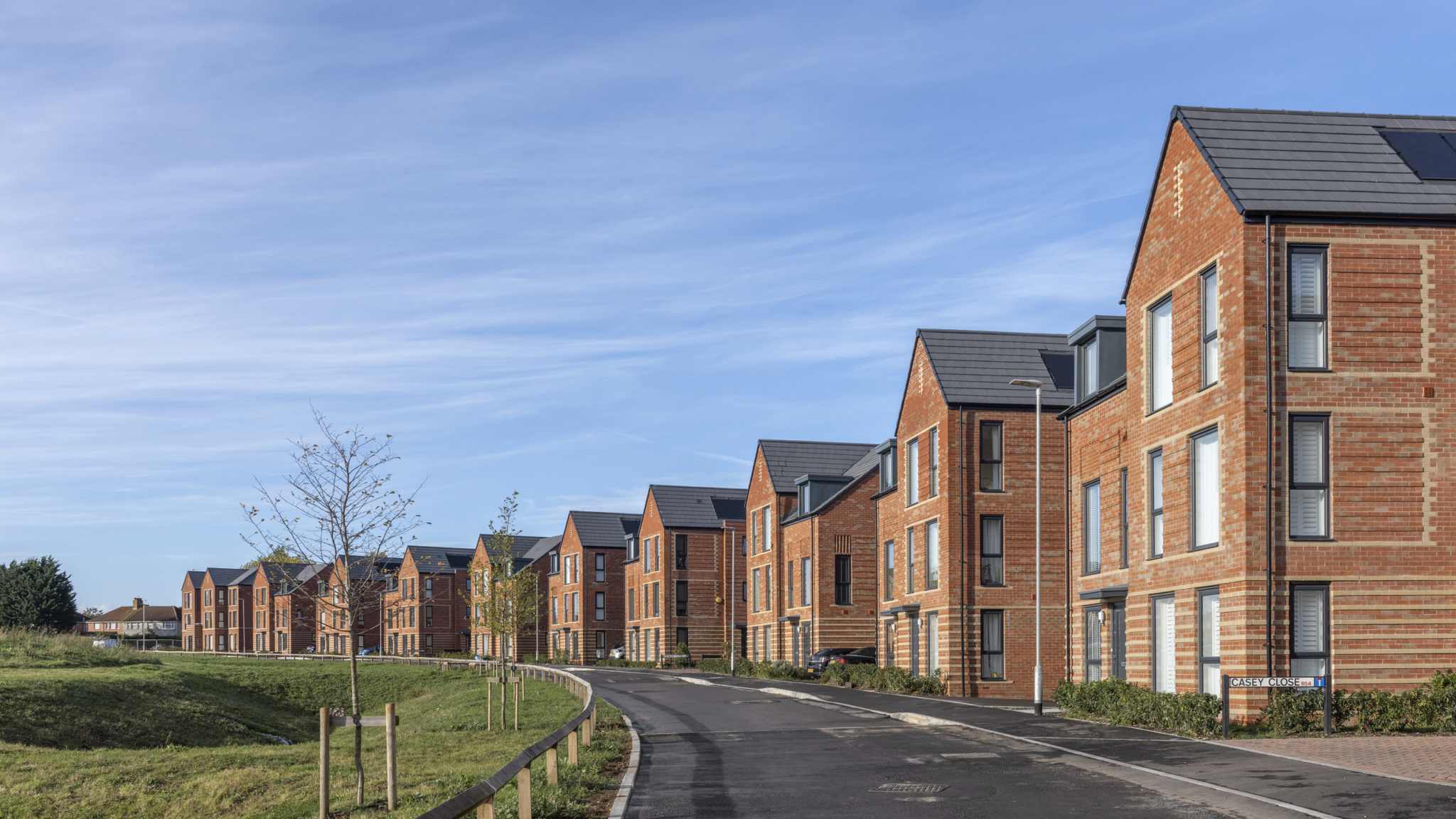 houses overlooking the crescent