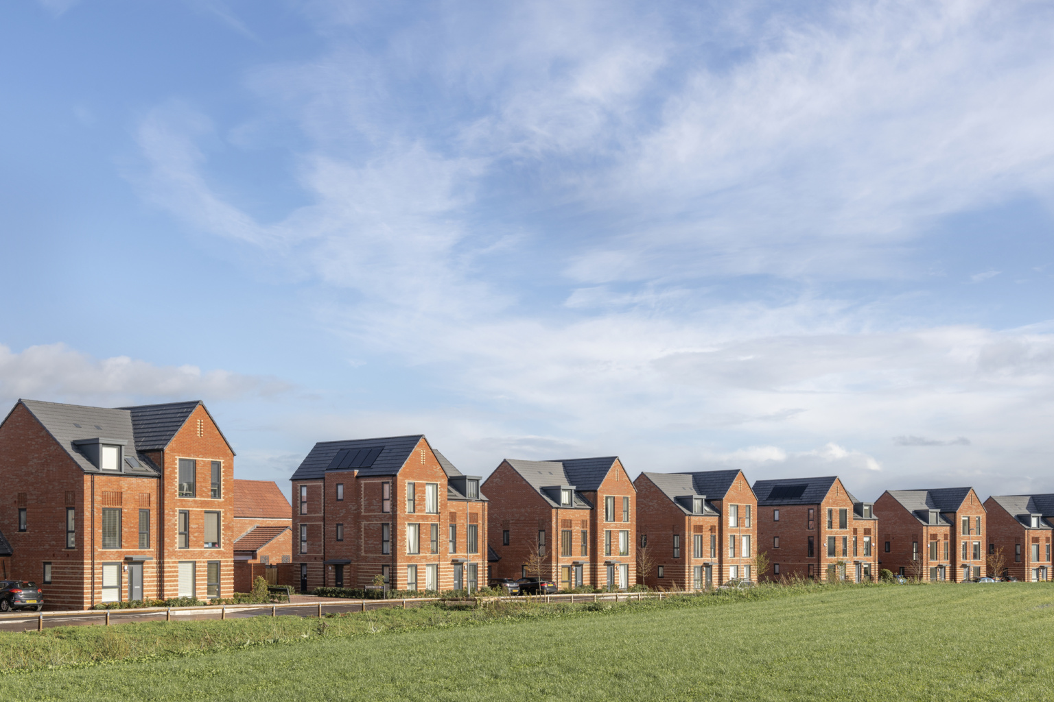 overlooking the park