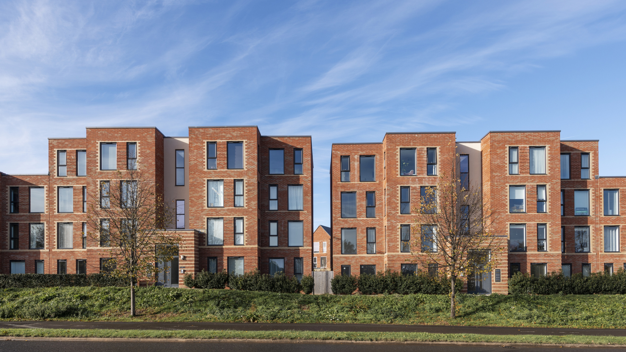 flats next to the dual-carriageway