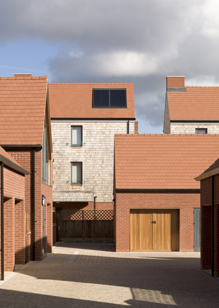 Upton Site C housing with varying materials, form and scale