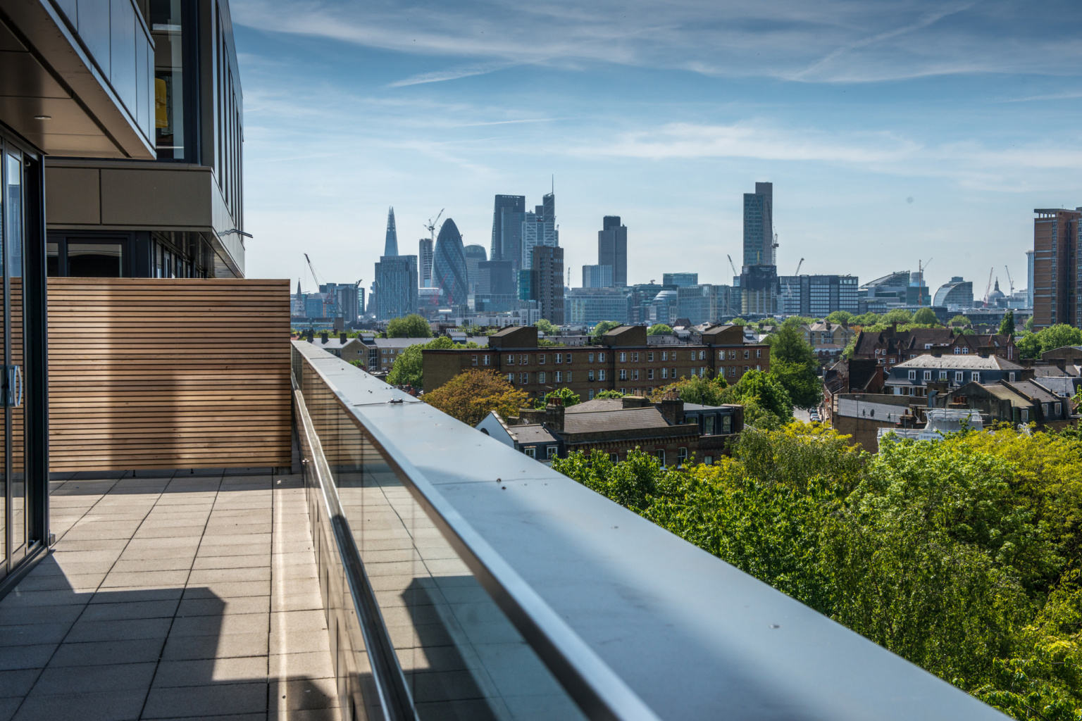 rooftop view of the city