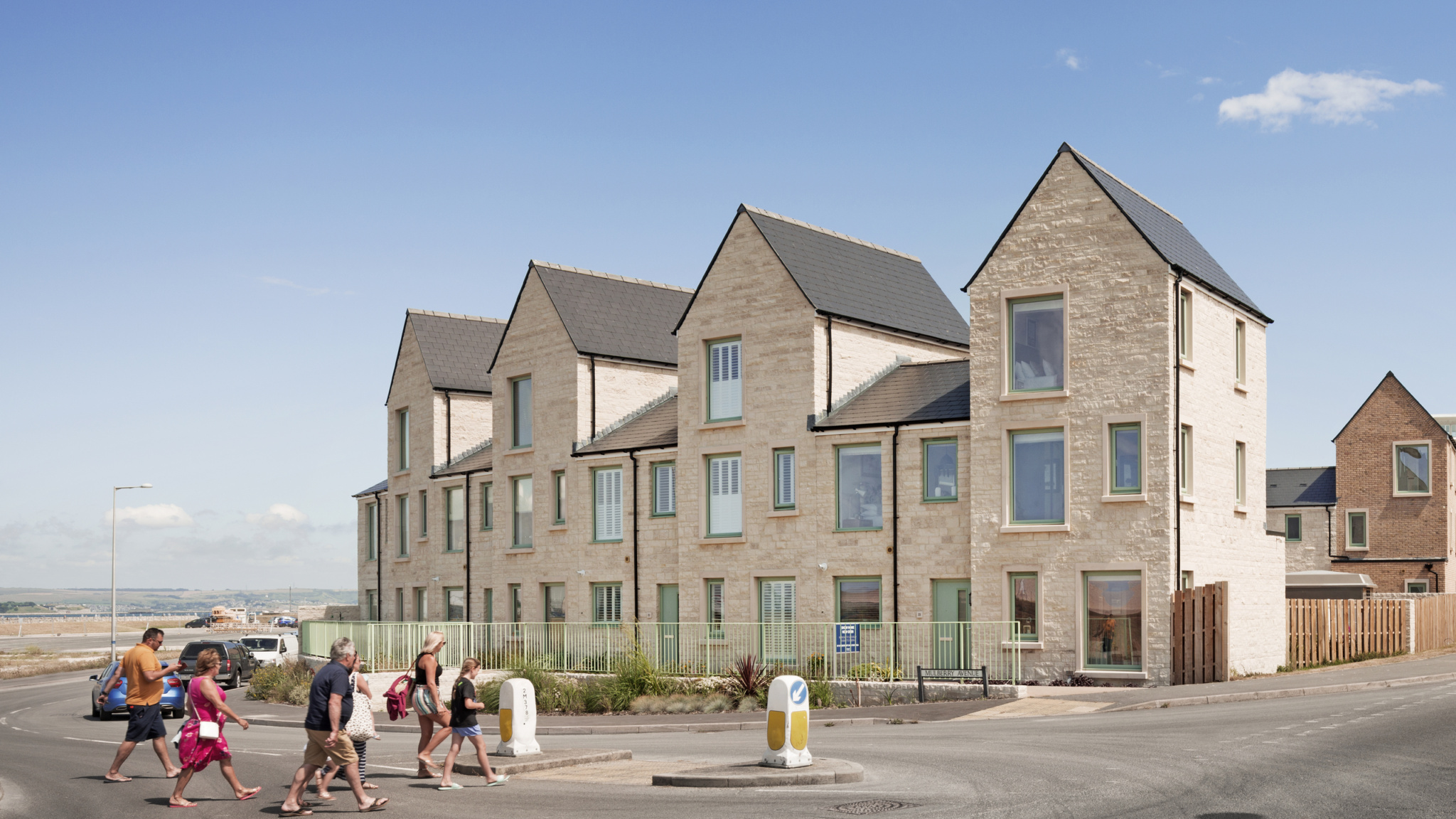 view of contemporary and sustainable new homes