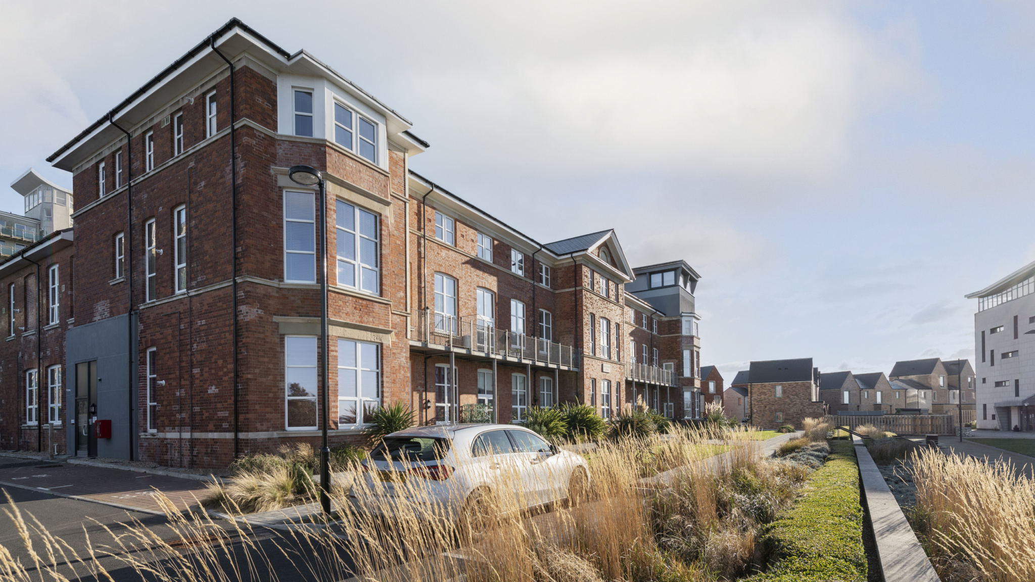 Landscape planting at castle court